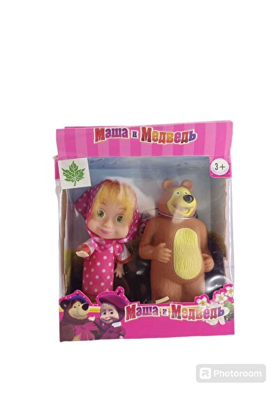 Şems Pazarlama Maşa Ve Koca Ayı Oyuncak 16 Cm / 14 Cm