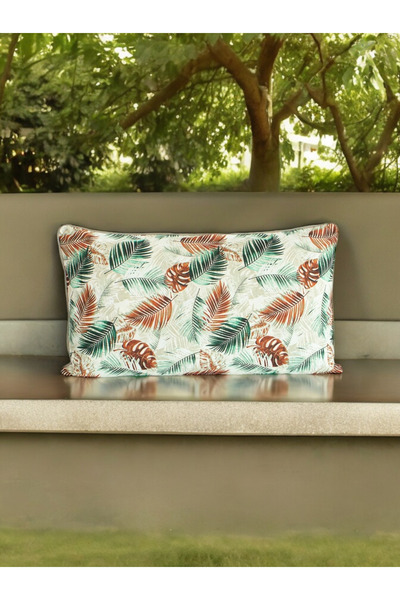 AYPETEKS Su İtici Yaprak Desenli Biyeli Model Kanepe, Bahçe Seti Kırlent KIlıfı