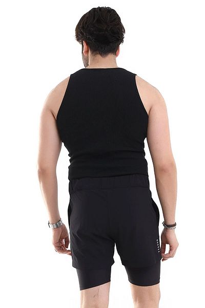 Zula Moda Κοντό κολάν για άντρες Running Quick Dry Micropoly Fitness Κοντό κολάν για εξωτερικούς χώρους