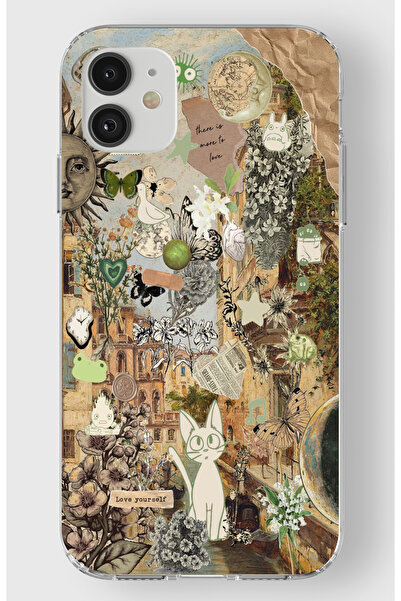 moonset Iphone 11 Uyumlu Love Yourself Tasarımlı Baskılı Şeffaf Telefon Kılıfı