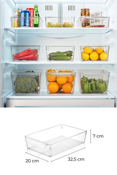 Vienev Small 3 Doorless Refrigerator Organizer