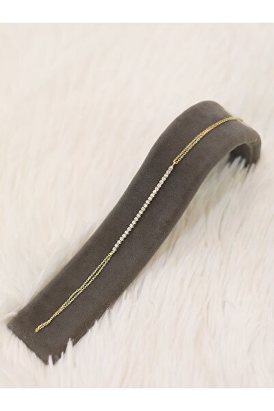 ZEYNEPLİ GOLD - 14 Ayar Altın Yarım Tur Şahmeran Bileklik