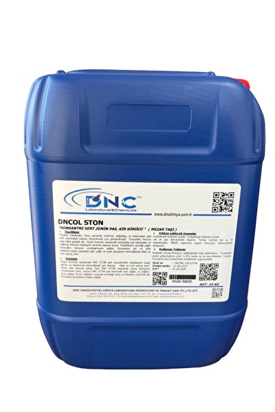 DNC Sert Zemin Mermer Mezar Taşı Yağ Kir ve Yosun Temizleme Solüsyonu Dncol Ston-24kg