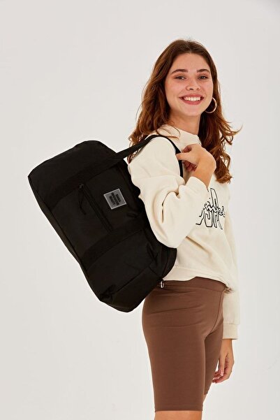 zeyya Siyah Sırt Uzun Askılı Bavul Spor Ve Seyahat Çapraz Askılı Unisex Çanta