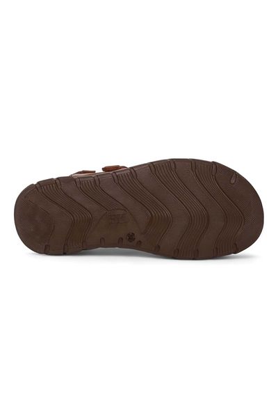Konfores 2044 Model Anatomical Men's Slippers - Massage Sole and Genuine Leather
