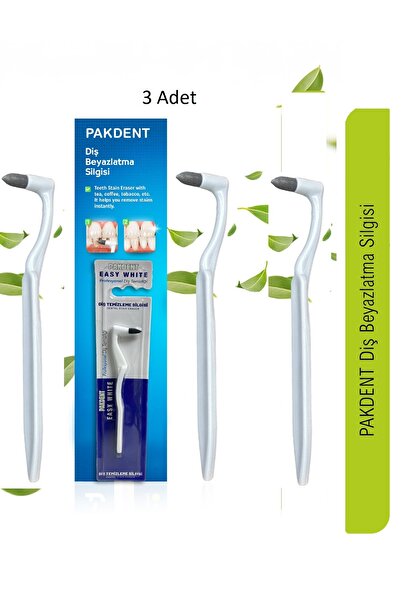 PAKDENT Diş Beyazlatıcı ve Diş Leke Silgisi 3lü