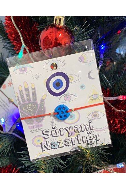 Kaeria Accessory Kırmızı Mavi Süryani Nazarlığı 2024 Yeni Yıl Şans Bilekliği ...