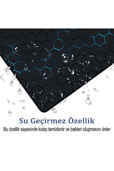 AsMat Paw 24 см x 20 см комплект подложка за мишка и подложка за чаша. 3D подложка за мишка с дизайн на пчелна пита и комплект подложки за чаши.