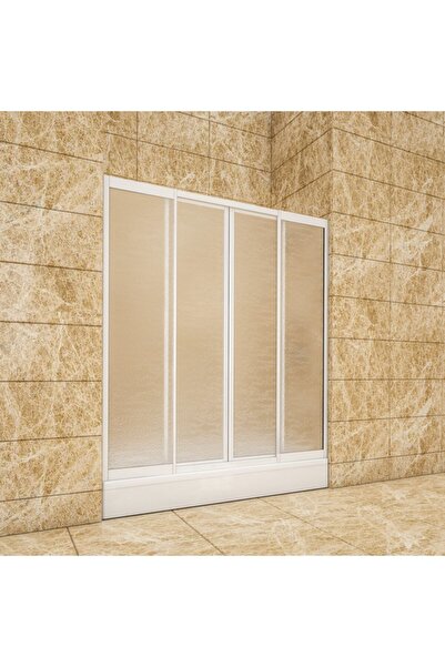 WOWER Duşakabin 160 Ile170 Arası Ortadan Açılır Mika Camlı Teknesiz Duşakabin