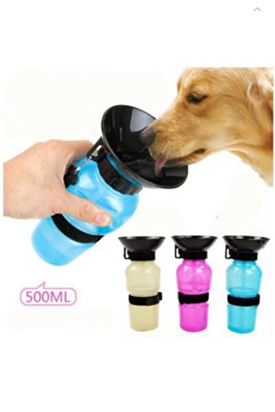 ARSPOLO Köpek Seyahat Suluğu Su Şişesi 500ml Mavi