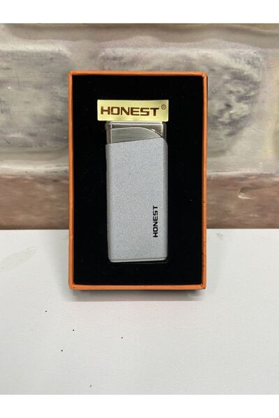 Honest Gümüş Gri Kırmızı Ateşli Ince Model Gazlı