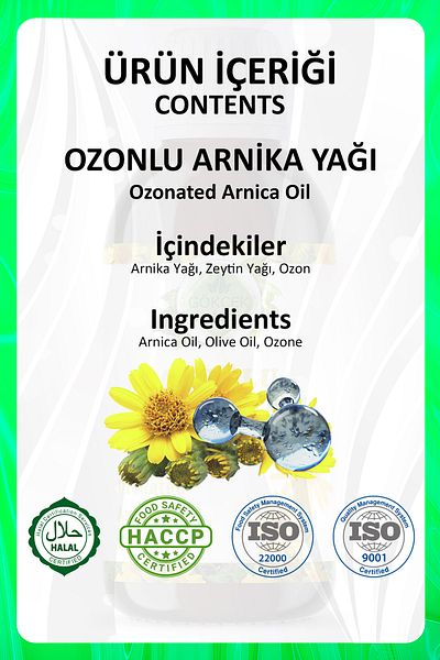 Gökçek Şifa Ozonated arnica oil 50 ml.