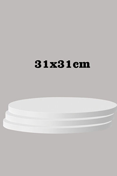 SEDAŞ LIVING UNITS Beyaz 31 X 31 Cm 3'lü Suntalam Sehpa Üst Tablası Dekorasyo...