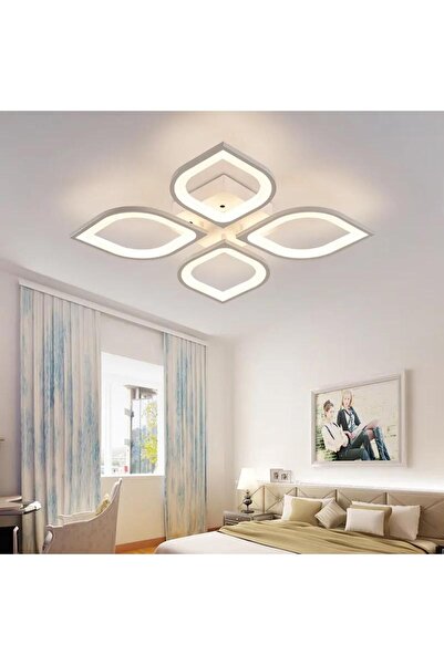 Sanctum Avize Ms53005-4 Plafonyer Lüks Modern 4'lü Günışığı Ledli Avize