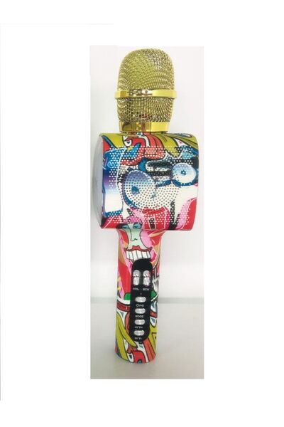 Doppler Graffiti Karaoke Mikrofonu Ses Değiştirme Özellikli Işıklı Yeni Kayıt Özellikli