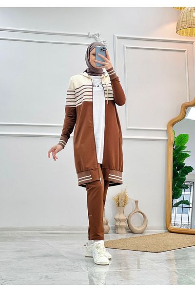 KardelenButik Σετ Τριπλή αθλητική φόρμα Camelya New Season