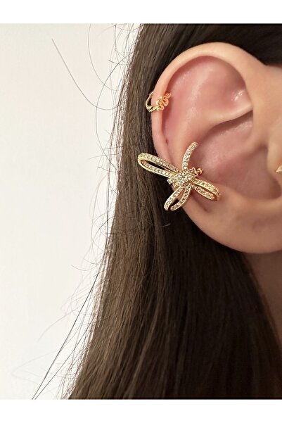 Okko Store Taşlı Fiyonk Earcuff