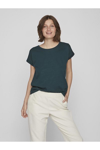 VILA T-Shirt Rundhalsausschnitt