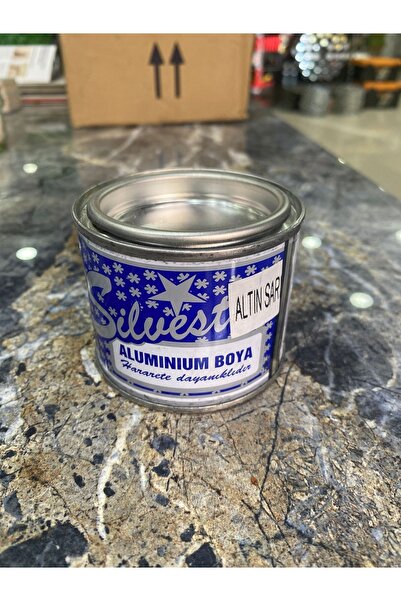 Silvester Sılvester altın sarı  aluminyum  boya ısıya dayanaklı 0,15l