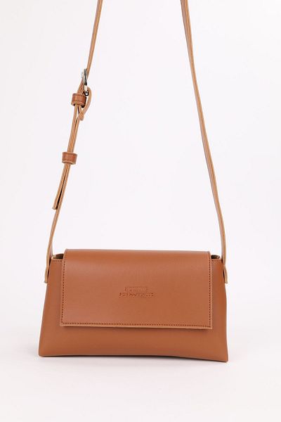 NOTHING Tan Mini Baguette - Cross Adjustable Belt and Strap Hand Arm and Shoulder Bag