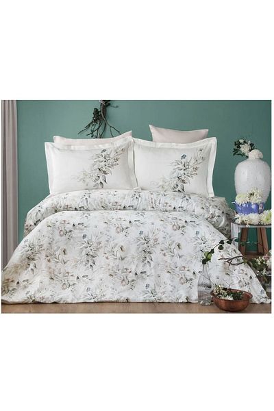 Pupilla Svıtlana Double Cotton Satin Duvet Cover Set