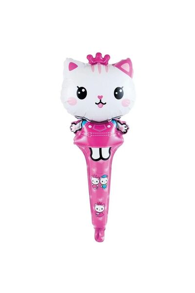 Onay Store Hello Kitty Saplı Folyo Balon - 26x62 Cm - Balon - Parti Malzemele...