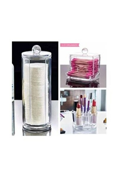 Onay Store Акриловий люксовий органайзер для косметики, 3-секційний