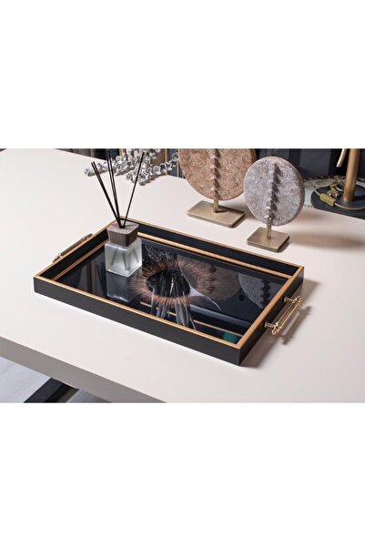 PINALE ART Lüx Nişan Yüzük Çeyizlik Çay Kahve Tepsi