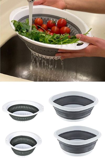 Onay Store 4 Piece Folding Accordion Strainer and Basin Set - Kitchen Dowry Set