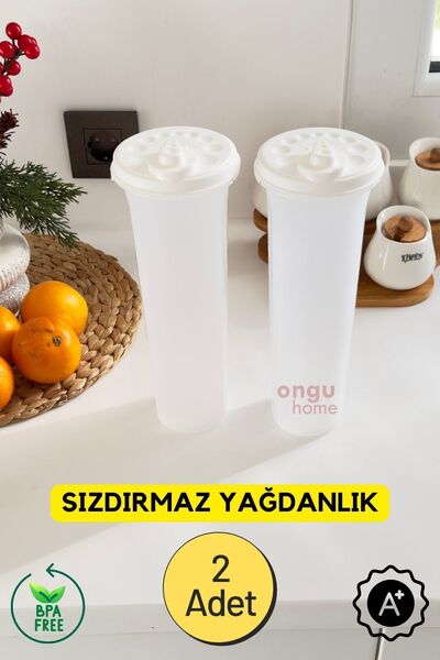 ongu home 2’li Moonstar Ölçekli Sızdırmaz Yağlık Yağdanlık ( 2X1.1Litre )