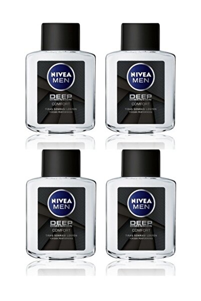 NIVEA Men Deep Dimension Comfort Tıraş Losyonu 100 ml ( 4 Adet )