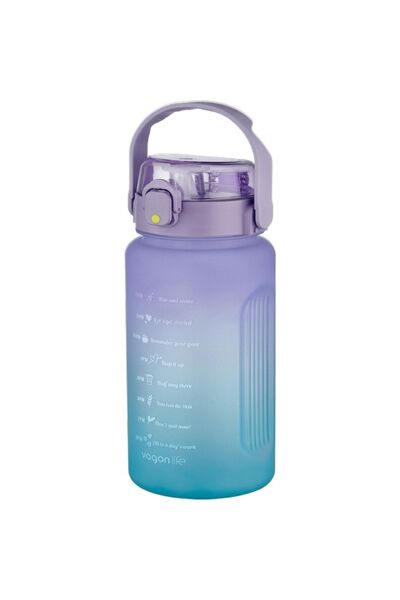 Vagonlife 2213 زجاجة مياه تحفيزية ناعمة الملمس سعة 1500 مل مع أو بدون شفاطة