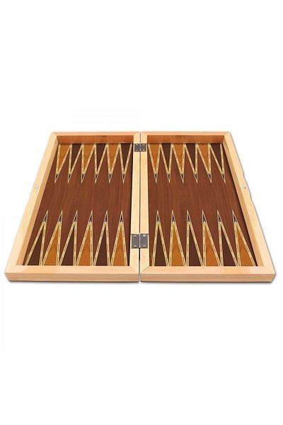 Onay Store Solid Walnut Backgammon Large Size Backgammon - 1st Quality Large Size Backgammon - Luxury Polished Backgammon - Elite Backgammon Set