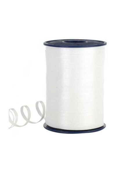 Onay Store Matte Color Raffia Ribbon 8 Mm. 200 Meters White