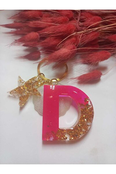 demirbasavm سلسلة مفاتيح إيبوكسي D مصنوعة يدويًا