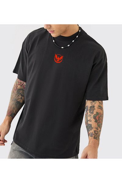 Uniquetex Βαμβακερό μπλουζάκι VEK Anka Oversize