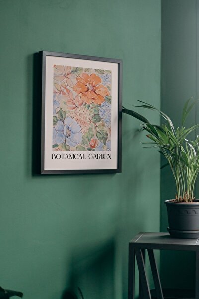 Wicopy Botanical Garden Floral Çiçekli Çerçevesiz Poster Tablo Dekorasyon