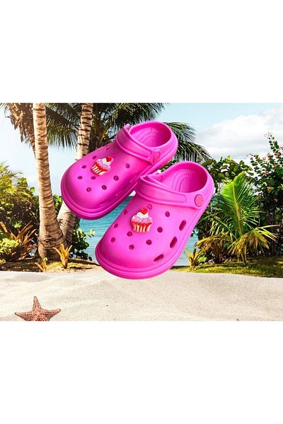 Twingo girl child pink seaside beach bathroom daily cross slippers