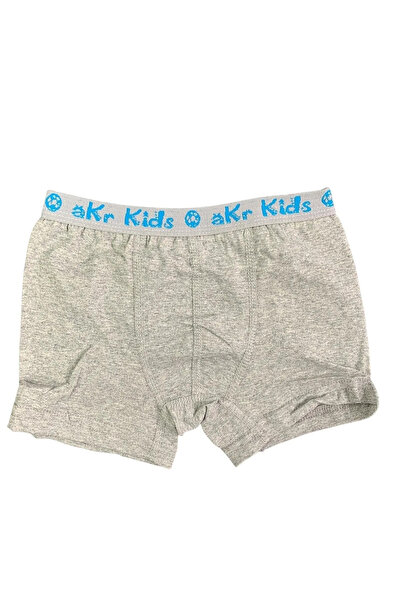 MOSTESS Akpınar Çocuk Gri Boxer Likralı Pamuk 5’li Paket