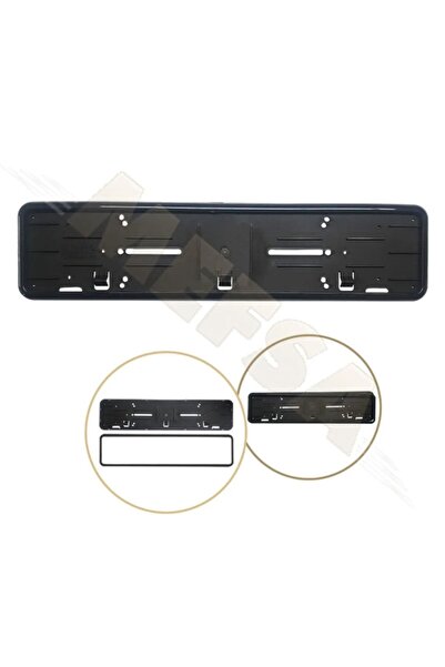 ROHANAUTO Mefsa Plastik Plakalık Parlak Siyah Çerçeveli (2 Adet)