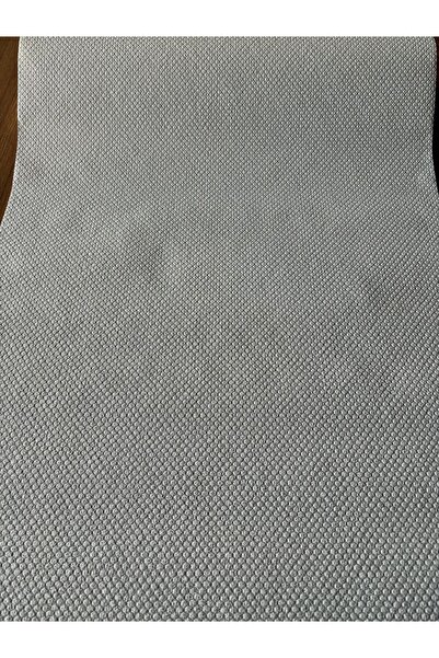 BAŞYAPI DİZAYN Kırık Beyaz Boyanabilir Geometrik Desenli Ithal Duvar Kağıdı (5m²)