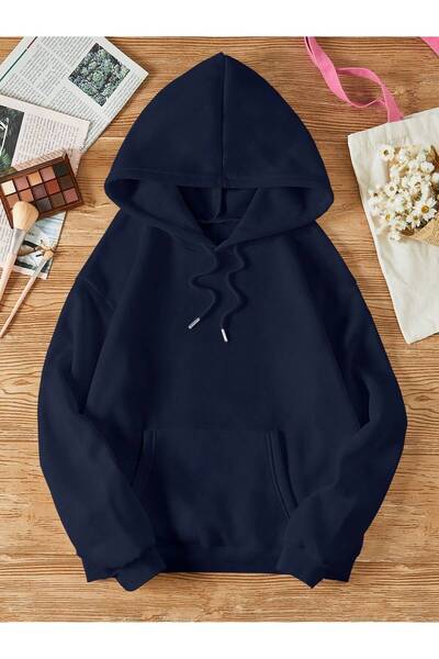 EYAX MODA Unisex Kapüşonlu Sweatshirt - Büyük Beden Sweatshirt