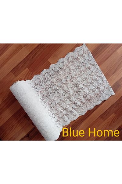 Blue Home Style Lace PVC Shelf -cabinet-drawer-runner Cover /size:50 Cm X5 Mt - inci3