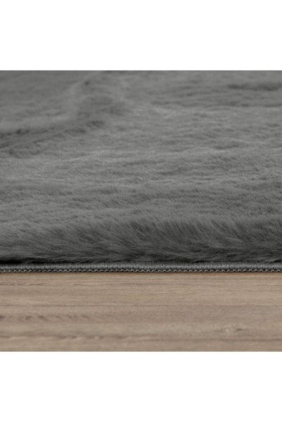 Dinarsu Loft Peluş Halı Antrasit