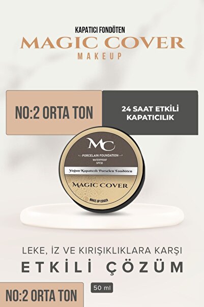 Magic Cover Makeup Magic Cover Fondöten - Orta Ton | No 2