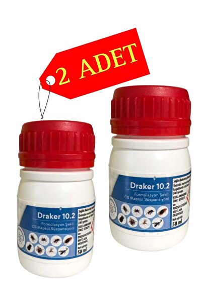 DRAKER Haşere Ilacı 2 Adet Yeni Tarihli (AKREP,TAHTA KURUSU,KENE,PİRE, SİNEK,...