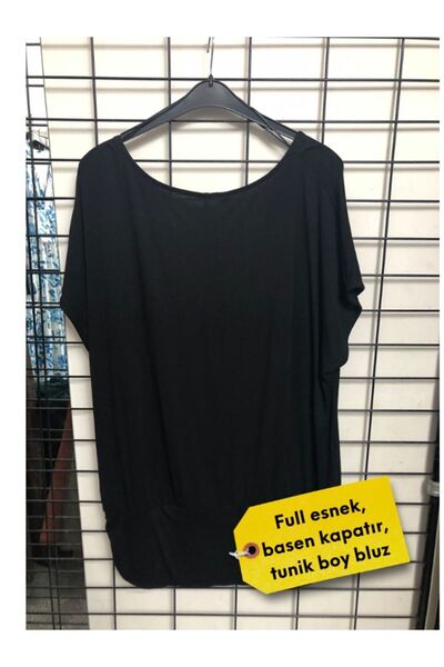 Elegant Full Flexible, Plus Size, Tunic Length Blouse
