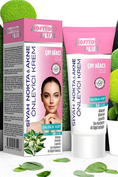 Softo Plus Softto Plus Black Cream - Spot and Acne Prevention, Tea Tree Extract