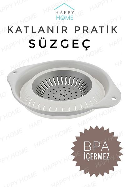 Onay Store Silicone Practical Accordion Folding Strainer /cn.a45