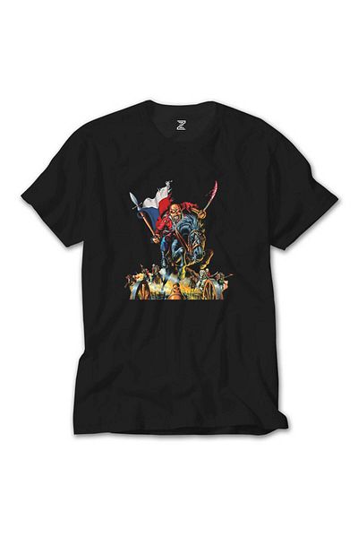 Z zepplin Iron Maiden Warriors - Μαύρο T-Shirt